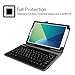 Fintie Folio Keyboard Case for Samsung Galaxy Tab A 10.1 with S Pen 2016 Model SM-P580/P585, Slim Fit PU Leather Case with Detachable Magnetical Bluetooth Keyboard, Black