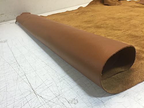 The Tannery NYC- Cognac Natural Grain Lightly Finished Cow Leather For Arts and Crafts, Handbags, Garments, and Accessories (50 sf)