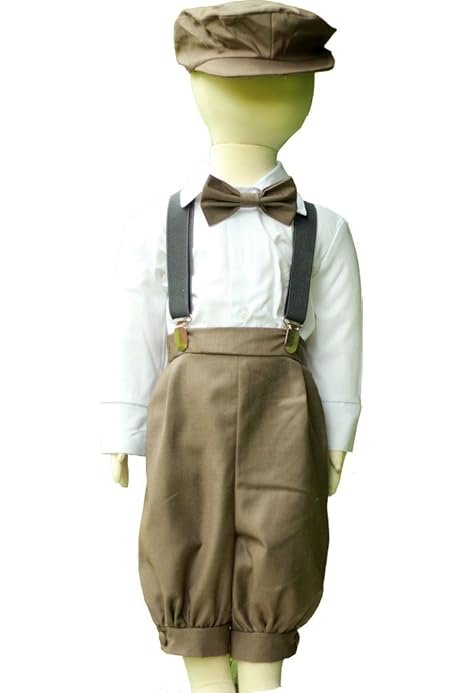 baby boy newsboy hat and suspenders