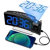 Alarm Clock Radio, Digital Clock with 0-100% Dimmer