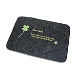 Door Mat Non-slip Bathroom Mats Shower Rugs, gray, 15-inch by 24-inch