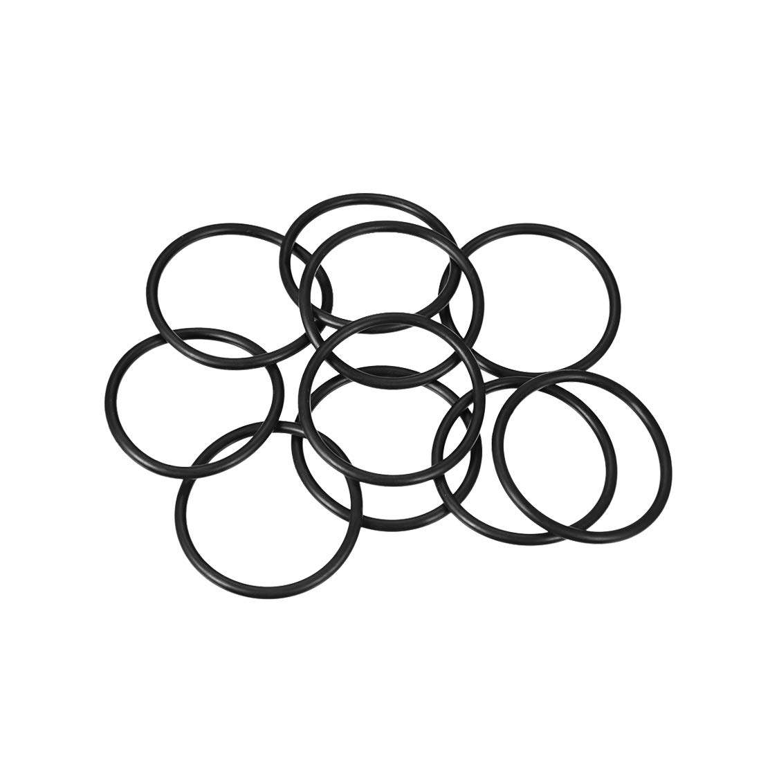 sourcing map Nitrile Rubber O-Rings 35mm OD 30mm ID 2.5mm Width, Metric Sealing Gasket for Automotive Machine Plumbing, Pack of 10