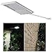 FAMI Solar Lights Outdoor,Wireless Solar Gutter Lights,Waterproof Security Lights with Dark Sensor Auto On/Off for Outdoor Wall,Back Yard,Fence,Front Door,Driveway,Garage(300LM 1 Pack)
