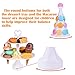 54PCs Balance Toy Kids Games Scoop Stacking Toys, Pretend Play Food, Ice Cream Cone Desserts Tower - Balance Game for Kids Birthday Gift