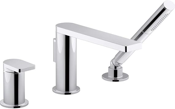 Deck Mount Faucet With Hand Shower 73078 4 Cp Amazon Com