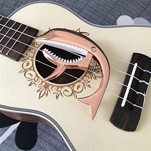 XKSIKjian's Guitar Accessorie, Dolphin Capo Clamp Metal Change Tone Clip Acoustic General Musical Instrument Accessories - Black