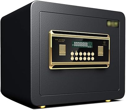 LJJL Caja fuerte Las Cajas Fuertes, La Contraseña Y La Llave Se Encienden Al Mismo Tiempo,