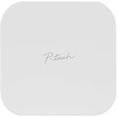 Brother P-Touch Cube Color Smartphone Label Maker, Bluetooth Wireless Technology, Multiple Templates Available for Apple &amp; Android Compatible &ndash; White
