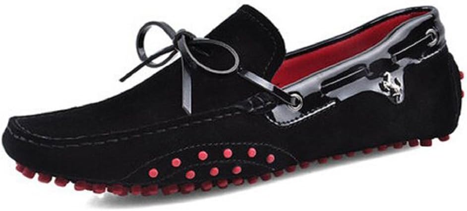 Carrillos Men's Genuine Leather Lace-up Moccasin Loafers Driving Shoes Comfort Slip-on Penny Loafers