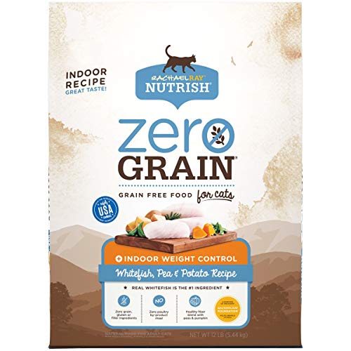 Rachael Ray Nutrish Zero Grain Natural Indoor Dry Cat Food, Whitefish