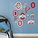 Fathead Ohio State Buckeyes: Logo Assortment - Officially Licensed Removable Wall Decals