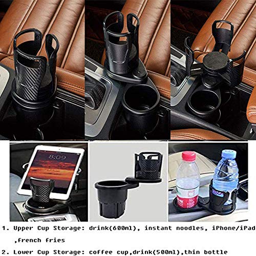 2 and 1 MultiFunction car Cup Holder Extender, car Drink Cup Holder