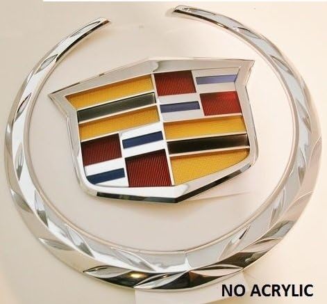 BDC XTS 2013 Thru 2014 Grille Wreath and Crest Emblem Chrome Factory GM