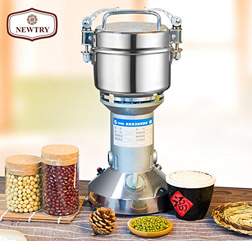NEWTRY 300g Electric Stainless Steel Pulverizer Blender Herb Mixer Household Food Mill Grain Coffee Grinder Superfine For Chinese Medicinal Materials Spice Flavoring 110V/220V