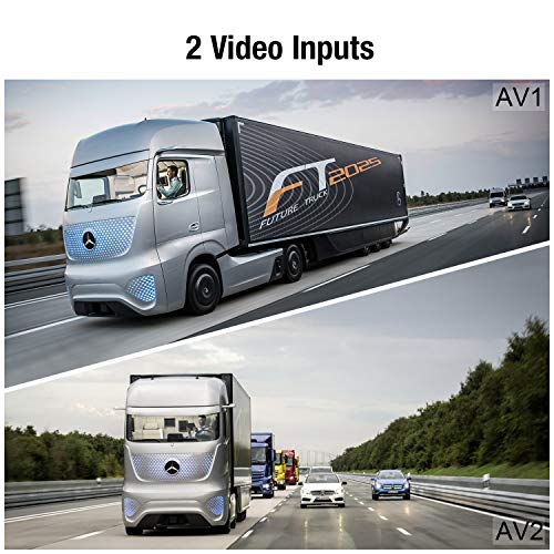 PUMPKIN Backup Camera System Kit with 7” Monitor, Sony Sensor+ IP69 Waterproof Rear View Camera for Car Trucks RV Trailers, Support Super Night Vision, 2 Channel Video Inputs, Built-in Microphone