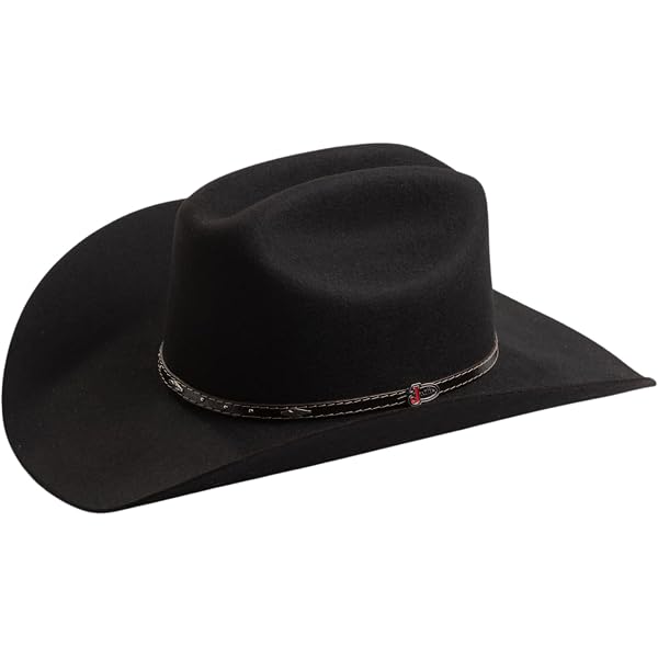 Twister Men's Santa Fe 2X Select Wool Cowboy Hat Black 7 3/4 at