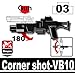 Cornershot VB10 3 Pack in Black - Custom Minifigure Pieces