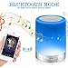 Bedside Lamp, ALECTIDE Table Lamp Touch Sensor for Bedroom, Warm Night Light and Dimmable RGB Color Changing with Blue (old)