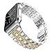 AmzAokay Bands Compatible with Apple Watch 38mm 40mm 42mm 44mm Women Men, iWatch Strap Stainless Steel Metal Sport Bracelet with Butterfly Clasp Replacement Wristband for iWatch Series 4 3 2 1 Sport