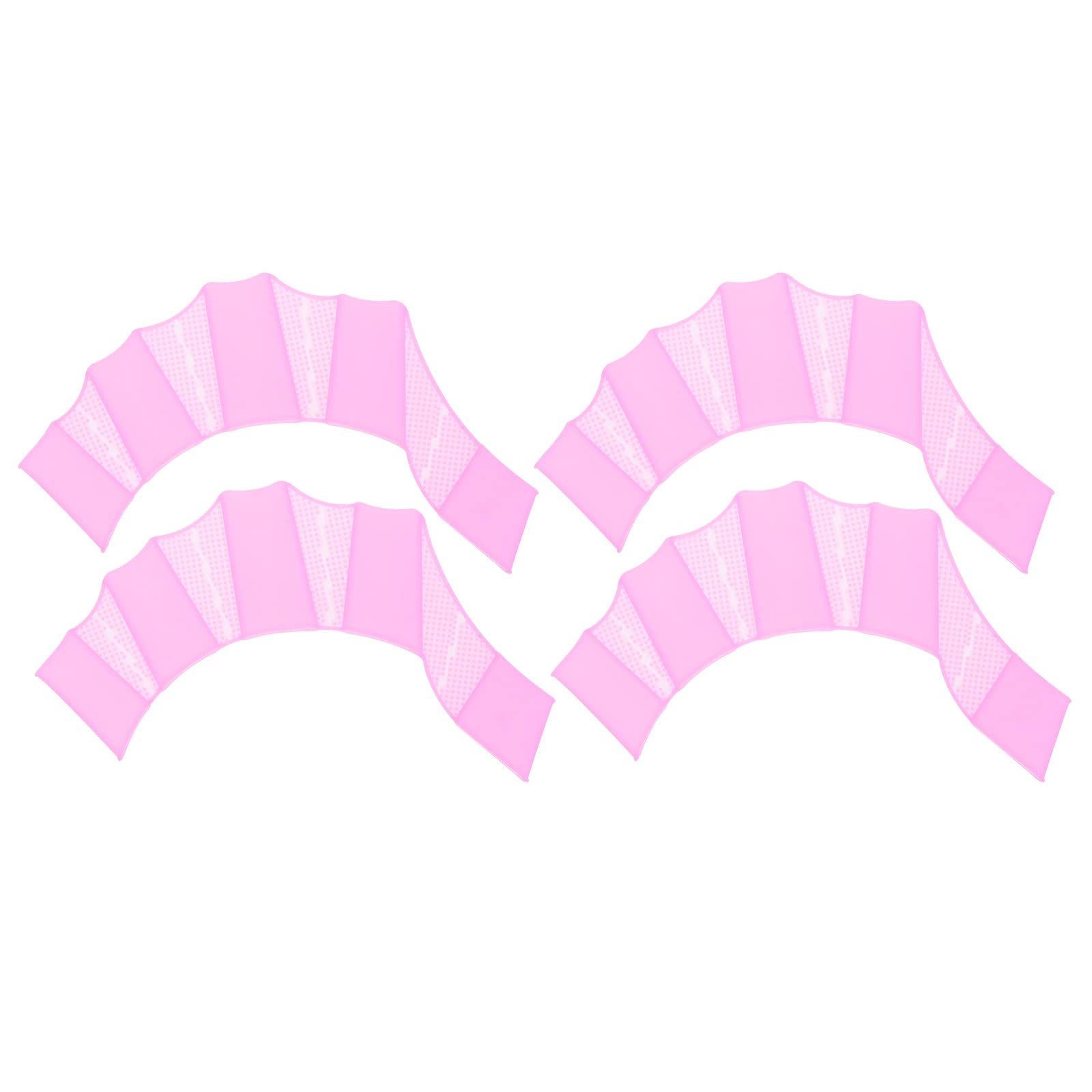 PATIKIL Silicone Swimming Gloves, 2 Pair Webbed Swim Gloves Finger Frog Type Water Resistance Gear Paddle Fins for Aquatic Training, Purple, M