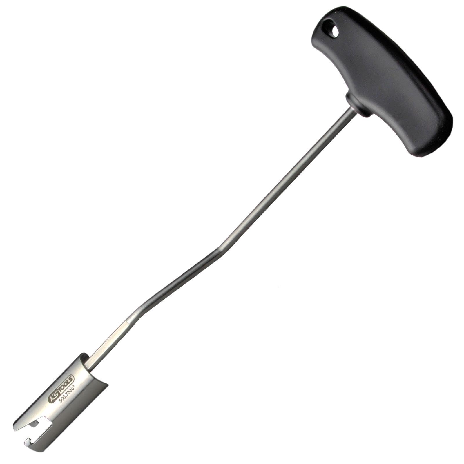 KS Tools 280mm T-Handle Spark Plug Puller Angled