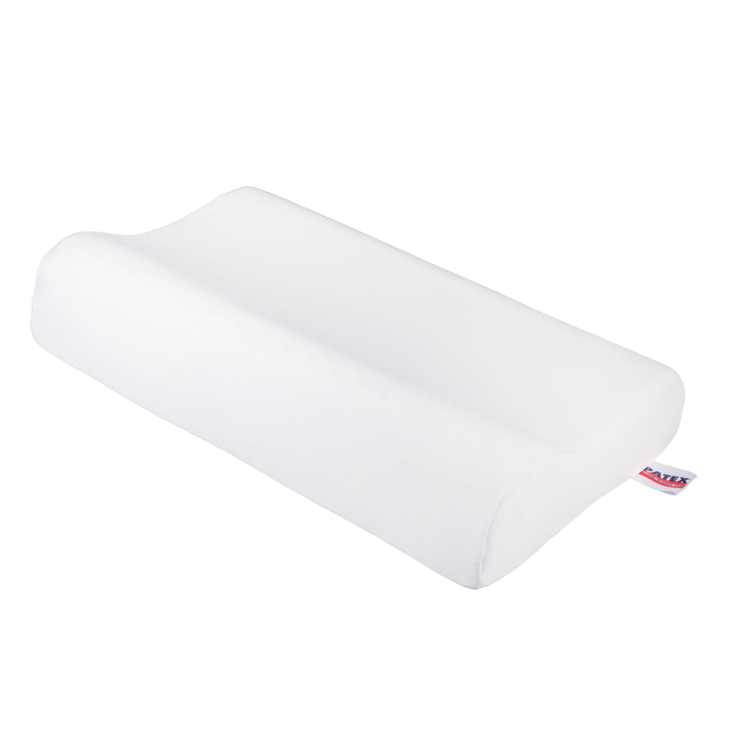 Photo 1 of PATEX Wave Latex Pillow – 100% Natural Latex – Dual-Height Contoured Neck Support – 24” x 14” x 4.5” – Hypoallergenic & Breathable – Made in Thailand – Limited Stock