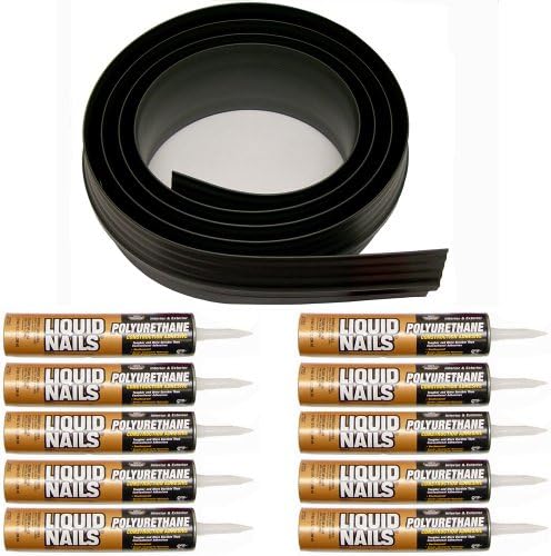 Tsunami Seal 53100 Lifetime Garage Door Threshold Seal Kit - 100', Black (Various Sizes Available)