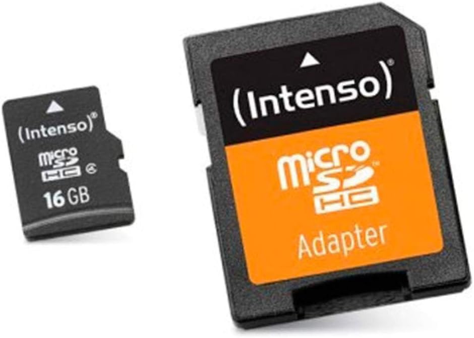 Intenso 3413470 Class 10 Micro SD Card 32GB U1 w/ Adapter Full HD Video