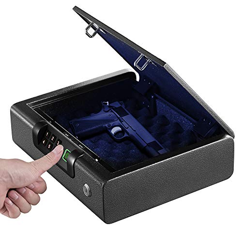 BILLCONCH Gun Safe, Handgun Safe With Fingerprint Identification One