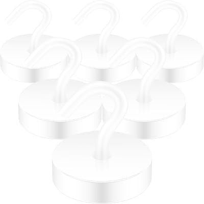 Neosmuk Magnetic Hook 3 kg Neodymium Magnet Hook White CNC Base