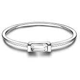 Helonley Birthstone Stack Rings for Women: 925 Sterling Silver Stacked Ring | Birthstone Stackable Rings for Mother Wife with Cubic Zirconia Mom Ring Mother's Day Jewelry Gifts