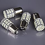 Ecosin Fashion 4x BAY15D 1157 White Car Tail Stop Brake Light Super Bright 64 SMD LED Bulb 12V