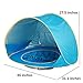 HTKJ Foldable Dog Beach Tent, Portable Dog Pet Pop Up Fun Pool with Sun shelter for Kids,Collapsible Dog Pet Pool Bathing Tub for Dogs or Cats