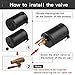 Sporacingrts Compact Black Baffled 3-Port Oil Catch Can+ 0.41'' 10.3mm Oil Drain Cock Valve
