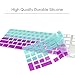 TOP CASE - Faded Ombre Ultra Thin Silicone Soft Keyboard Cover Skin Compatible with Apple Magic Keyboard with Numeric Keypad Model: MQ052LL/A A1843 (US Layout, 2017 Released) - Hot Blue & Deep Purple