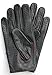 Riparo Genuine Leather Full-finger Driving Gloves (Small, Black/Red Thread)