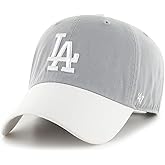 47 Los Angeles Dodgers 2-Tone Clean Up Dad Hat Baseball Cap - Storm Grey