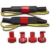 Custom LED 25 Watt Load Equalizer for Motorcycle LED Turn Signals - Fixes Hyper-Flash, No-Light and 4-Way Hazard Faults, Quick-Tap Install, No Cutting, Sold as a Pair