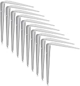 XFORT London Shelf Brackets White 14 x 12 inch 10 Pack Wall Mounted view 1