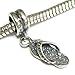 Sterling Silver Flip Flop Slipper Dangle Bead For European Charm Bracelets