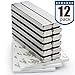 Strong Neodymium Bar Magnets with Double-Sided Adhesive - 60 x 10 x 5 mm, Pack of 12