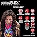 Velu MicroFlex Rave Mask Face Masks Reversible Bandanas for Dust, Outdoors, Raves, Festivals, Sports (Kaleidoscope)