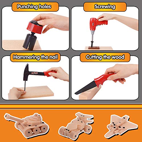 NextX Tool Toys With Eletric drill, Construction Toys, STEM Educational Pretend Play, 69 Realistic Tools & Accessories For Boys Toys Girls Toys