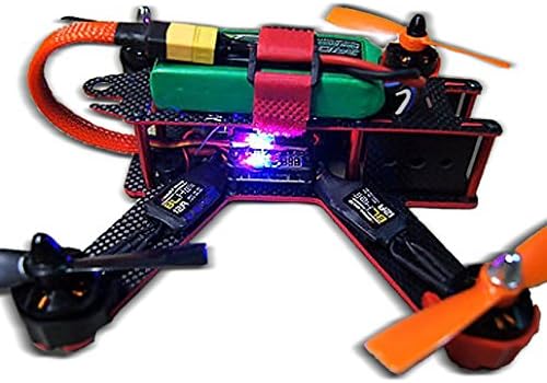 Targethobby Carbon Fiber QAV210 FPV 4 Axis Quadcopter Kit W/ Hobbymate 2204 Motor, Upgrade BLHeli 15A ESC's,Props, Motor Protector, Upgrade 5-IN-1 Function 5v 12v PDB , Wrench, Battery Paste Belt