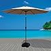 COBANA Patio Umbrella Base Outdoor Market Umbrella Stand Weight, Water or Sand Self-filled Black Square