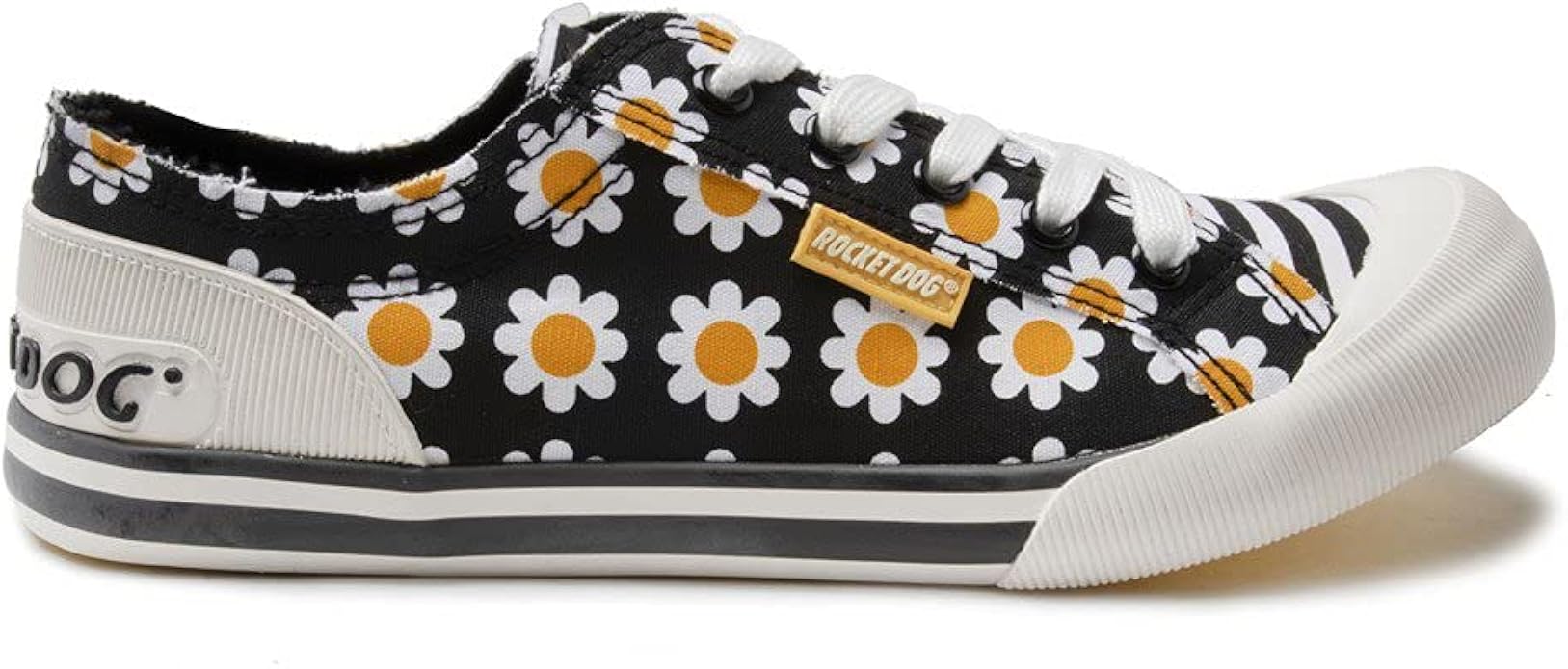 Rocket Dog Womens Jazzin Plimsolls Trainers Black Amazon.co.uk Shoes