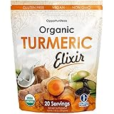 Organic Golden Milk Turmeric Elixir - Discover An Ancient Secret, The Easy Way For Natural Joint Support - Curcumin Supplement Drink Mix For Smoothie, Shake, Juice, Tea - Non GMO, Vegan &amp; Gluten Free