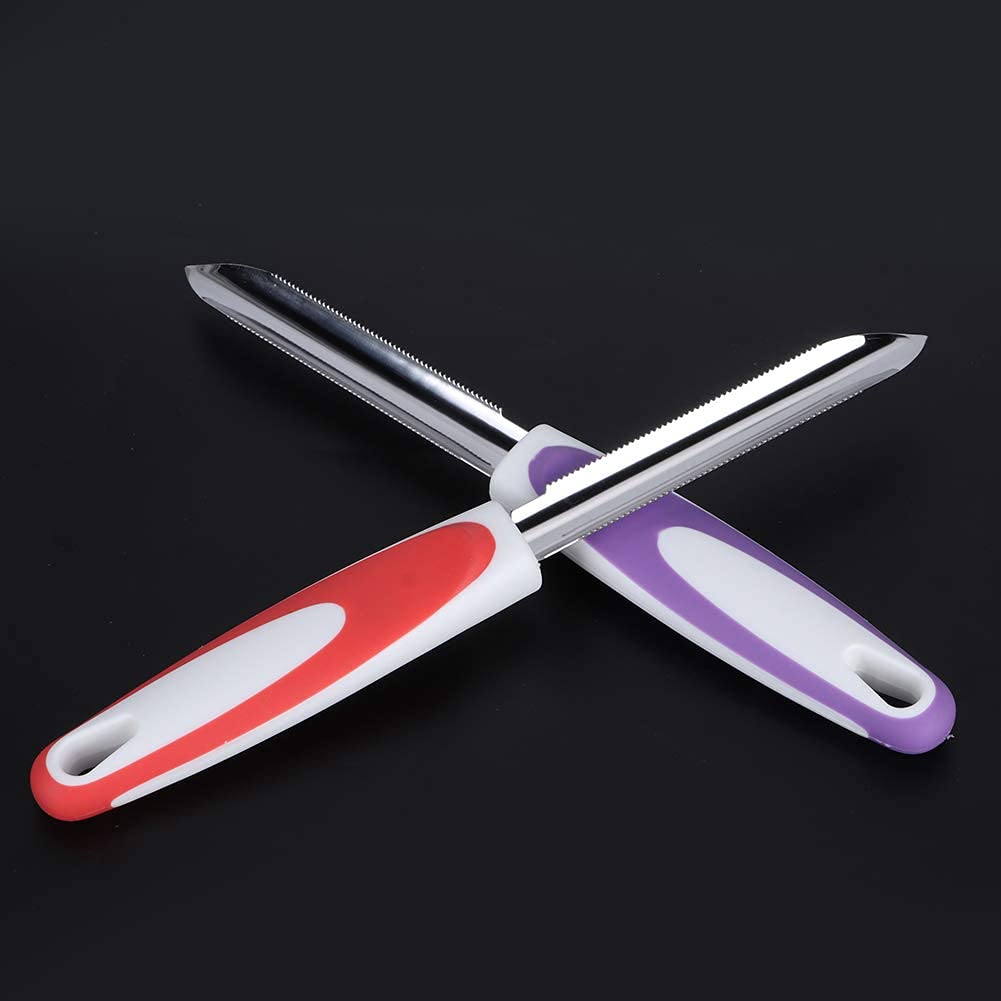 Set of 2 Pepper Corer, Zucchini Cucumber Corer Stainless Steel Core Deseeder Core Remover Tools Kitchen Supplies