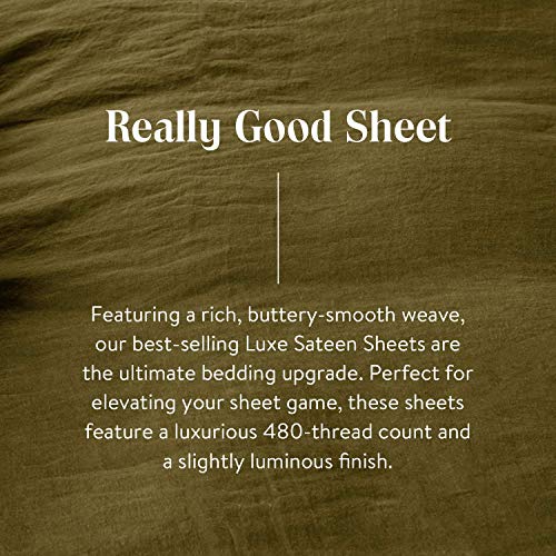 Brooklinen Luxe California King Sheets Set + Duvet Cover, Cream 7