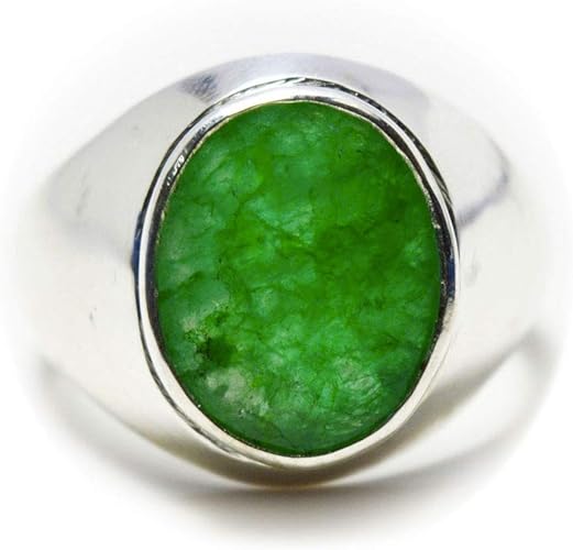 55carat Genuine Emerald Silver Ring For Men 4 Carat Oval Chakra Healing Size 5 6 7 8 9 10 11 12 13 Amazon Com 55carat Genuine Emerald Silver Ring For Men 4 Carat Oval Chakra Healing Size 5 6 7 8 9 10 11 12 13 Amazon Com
